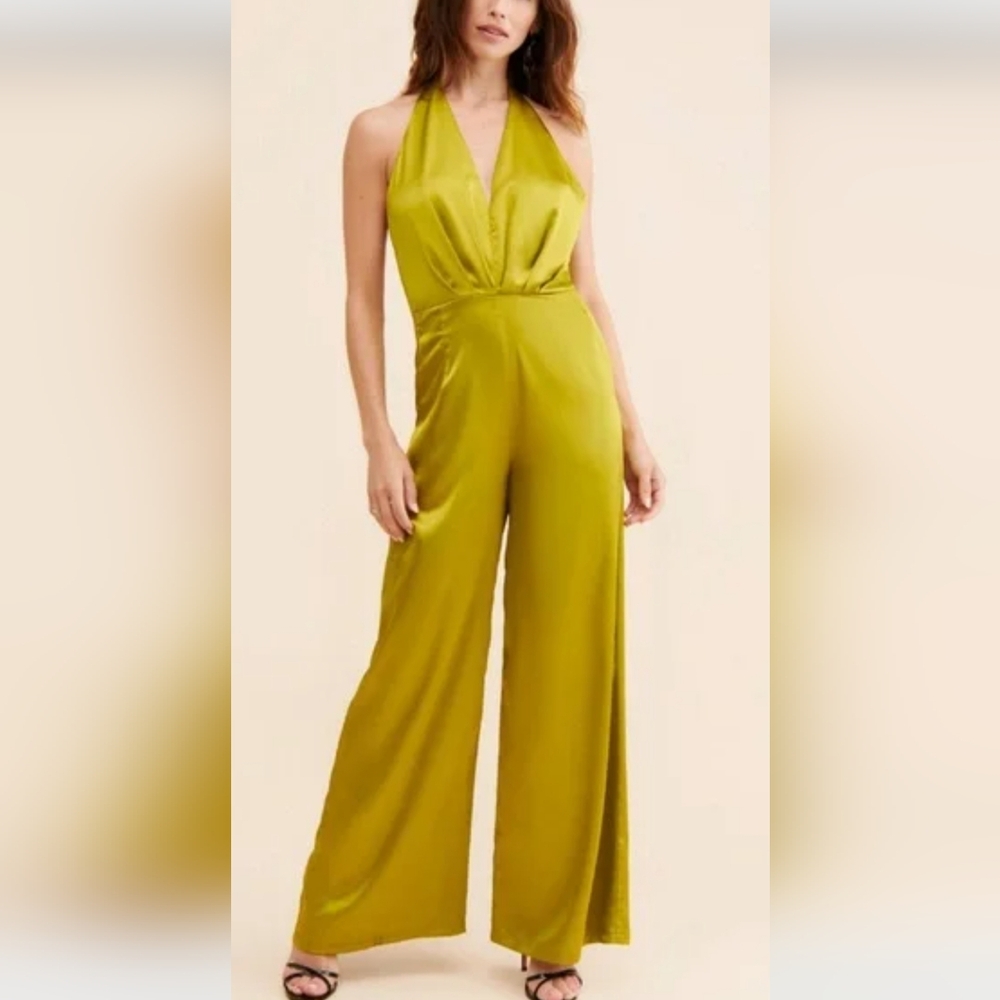 Anthro Halter Jumpsuit